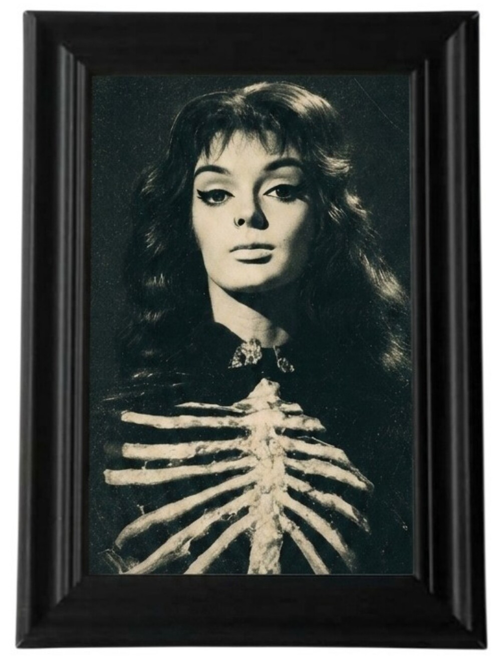 Barbara Steele from the 1960 gothic horror film Black Sunday, Vintage Skeleton.